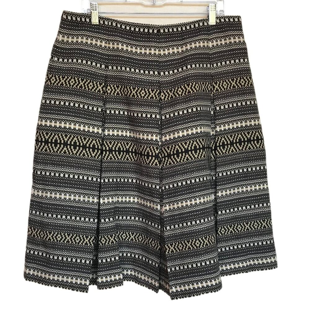 MaxMara Weekend Multi-color Woven Pleated Midi Skirt